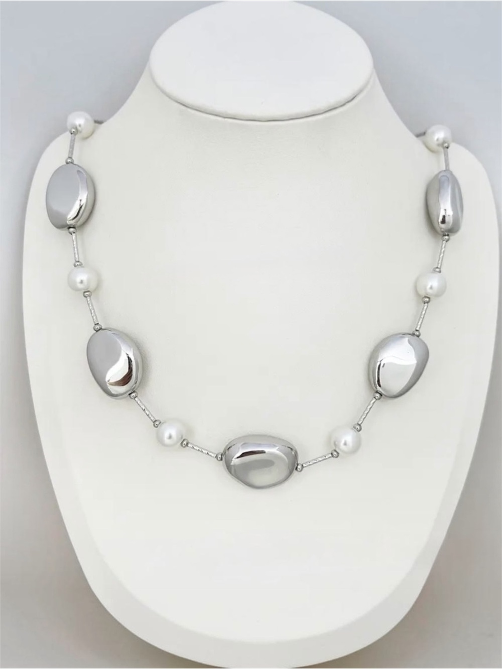 Bead & Pearl Accent Necklace NWT